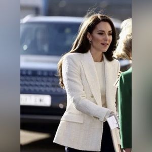 NWT ZARA GOLDEN BUTTON STRUCTURED BLAZER DOUBLE BREASTED TEXTURED WEAVE JACKET